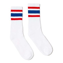 Socco - Mens Sc100 Usa-Made Striped Crew Socks