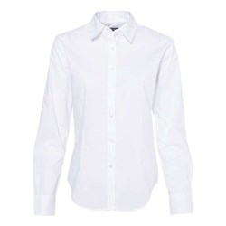 Van Heusen - Womens 13V5053 Cotton/Poly Solid Point Collar Shirt