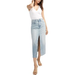 Silver Jeans - Womens Denim Midi Fashion High Rise Skirt