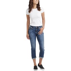 Silver Jeans - Womens Suki Curvy Fit Mid Rise Capri
