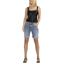 Silver Jeans - Womens Elyse Bermuda Comfort Fit Mid Rise Shorts