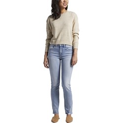 Silver Jeans - Womens Most Wanted Straight Slim Fit Mid Rise Jeans