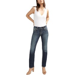 Silver Jeans - Womens Suki Straight Curvy Fit Mid Rise Jeans