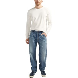 Silver Jeans - Mens Relaxed Painter Pant Fashion Straight Jeans