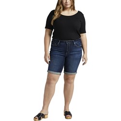 Silver Jeans - Womens Suki Bermuda Curvy Fit Mid Rise Shorts
