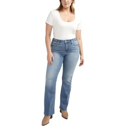 Silver Jeans - Womens Suki Slim Boot Curvy Fit Mid Rise Jeans