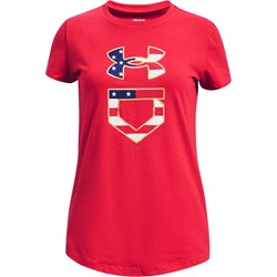 Under Armour - Girls Softball Freedom Icon Short Sleeve T-Shirt