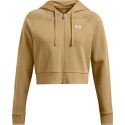 Under Armour - Womens Rival Fleece Crop Fz T Shirt