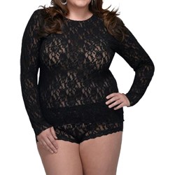 Hanky Panky - Womens Sig Lace Lng Slv Top