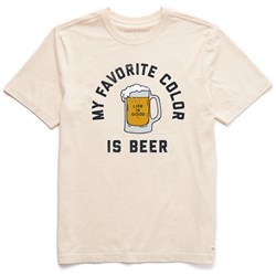 Life Is Good - Mens Favorite Color Is Beer Short Sleeve Crusher-Lite T-Shirt
