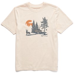 Life Is Good - Mens Fineline Deer Crusher T-Shirt
