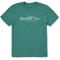 Life Is Good - Mens Fishscape Crusher T-Shirt
