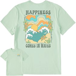 Life Is Good - Mens Groovy Happiness Wave Crusher T-Shirt
