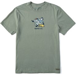 Life Is Good - Mens Jake And Rocket Game On Football T-Shirt