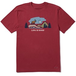Life Is Good - Mens Moose Mountain Vista Short Sleeve T-Shirt