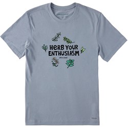 Life Is Good - Mens Naive Herb Your Enthusiasm Crusher T-Shirt