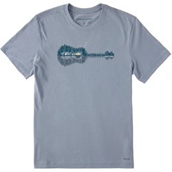 Life Is Good - Mens Pine Guitarscape Crusher-Lite T-Shirt