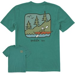 Life Is Good - Mens Quirky Paddle On Crusher-Lite T-Shirt