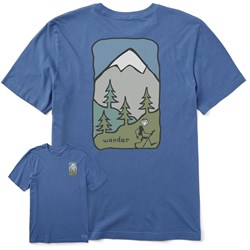 Life Is Good - Mens Quirky Wander Hike Short Sleeve Crusher-Lite T-Shirt