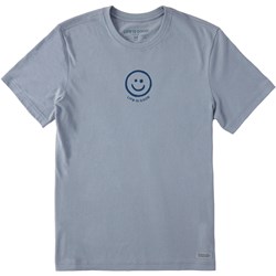 Life Is Good - Mens Smiley Face Short Sleeve Crusher-Lite T-Shirt