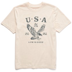 Life Is Good - Mens Usa 1776 Eagle Short Sleeve Crusher-Lite T-Shirt