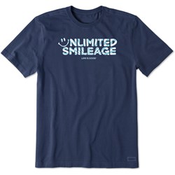 Life Is Good - Mens Wordsmith Unlimited Smileage Short Sleeve T-Shirt