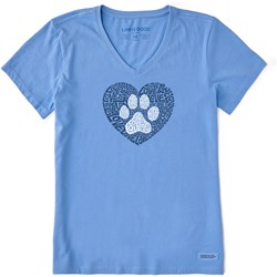 Life Is Good - Womens Animal Heart Crusher T-Shirt