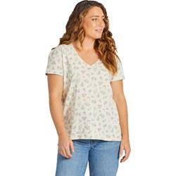 Life Is Good - Womens Botanical Wildflower Pattern Crusher-Lite T-Shirt