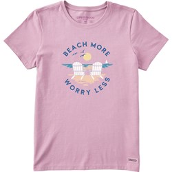 Life Is Good - Womens Clean Adirondack Beach More Crusher T-Shirt