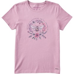 Life Is Good - Womens Dreamy Bee Happiness All Around T-Shirt