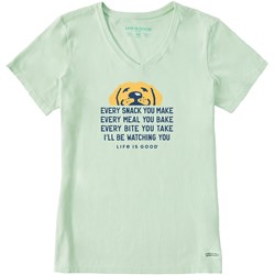 Life Is Good - Womens I'Ll Be Watching You Yellow Lab T-Shirt