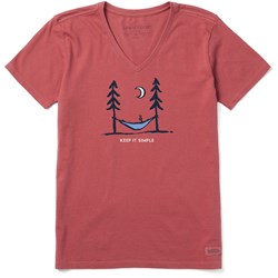 Life Is Good - Womens Keep It Simple Peace Hammock Crusher T-Shirt