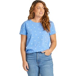 Life Is Good - Womens Paw Print Pattern Crusher-Lite T-Shirt