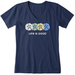 Life Is Good - Womens Rally Sand Dollars Crusher T-Shirt