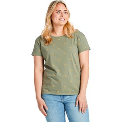 Life Is Good - Womens Simple Sunflower Pattern Crusher T-Shirt