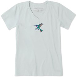 Life Is Good - Womens Vintage Hummingbird Crusher T-Shirt