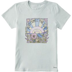 Life Is Good - Womens Here Comes The Sun Hippie Short Sleeve T-Shirt