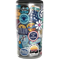 Life Is Good - Sticker Collage Tumbler Mug