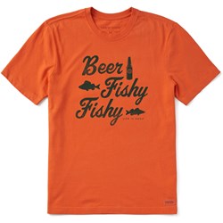 Life Is Good - Mens Beer Fishy Fishy Short Sleeve Crusher-Lite T-Shirt