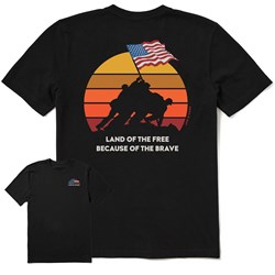 Life Is Good - Mens Clean Iwo Jima Crusher-Lite T-Shirt
