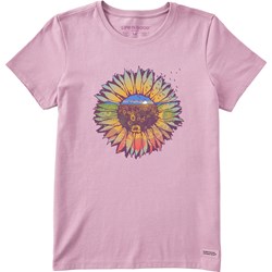 Life Is Good - Womens Sunflowerscape Short Sleeve Crusher T-Shirt
