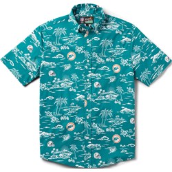 Reyn Spooner - Mens Miami Dolphins Nfl Thrwbk Performance Button Front Shirt