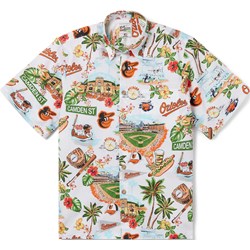 Reyn Spooner - Mens Mlb Orioles Scenic Scenic Button Front Shirt