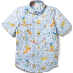 Reyn Spooner - Mens The Simpsons Cowabunga! Tailored Button Front Shirt