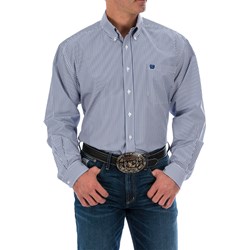 Cinch - Mens Long Sleeve Stripe 10/18 Shirt