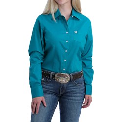 Cinch - Womens Long Sleeve Solid 4/21 Shirt