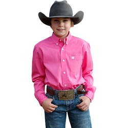 Cinch - Boys Long Sleeve Solid Shirt