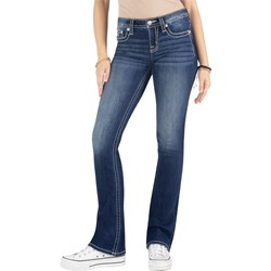 Miss Me - Womens Mid-Rise Bootcut Jeans