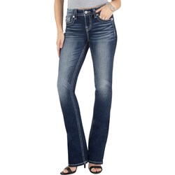 Miss Me - Womens Mid-Rise Bootcut Jeans