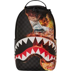 Sprayground - Shark Fire Check Dlxsv Backpack